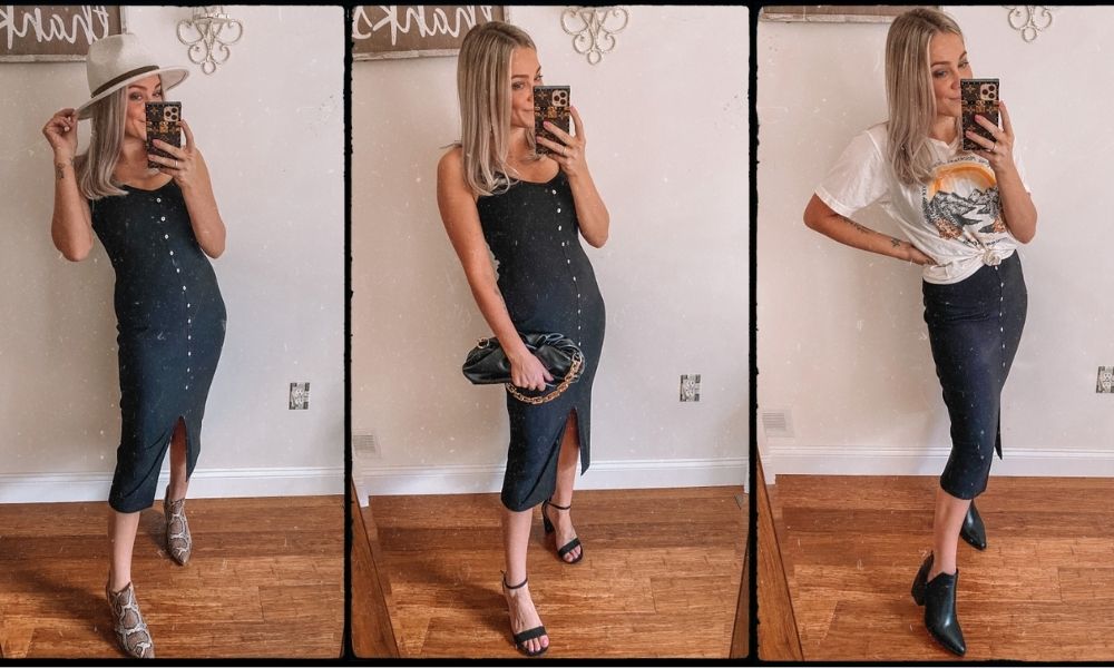 7 Ways to Style a Black Midi Dress – Sozy